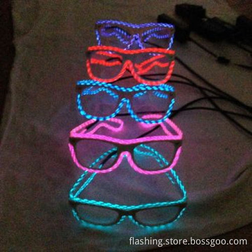 LED/EL running shutter shades sunglasses, halloween gift, festival gift